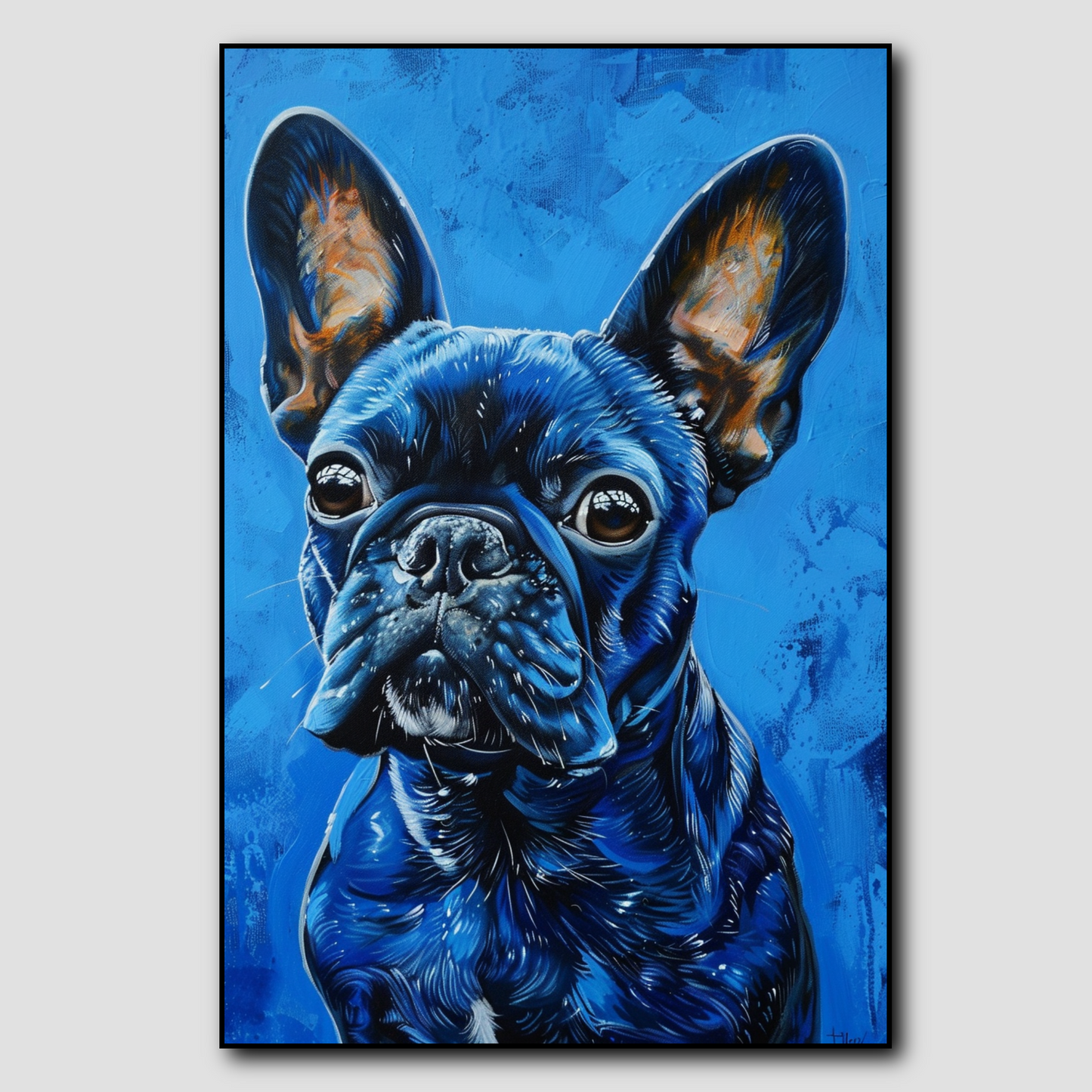 Tableau Chien Bleu