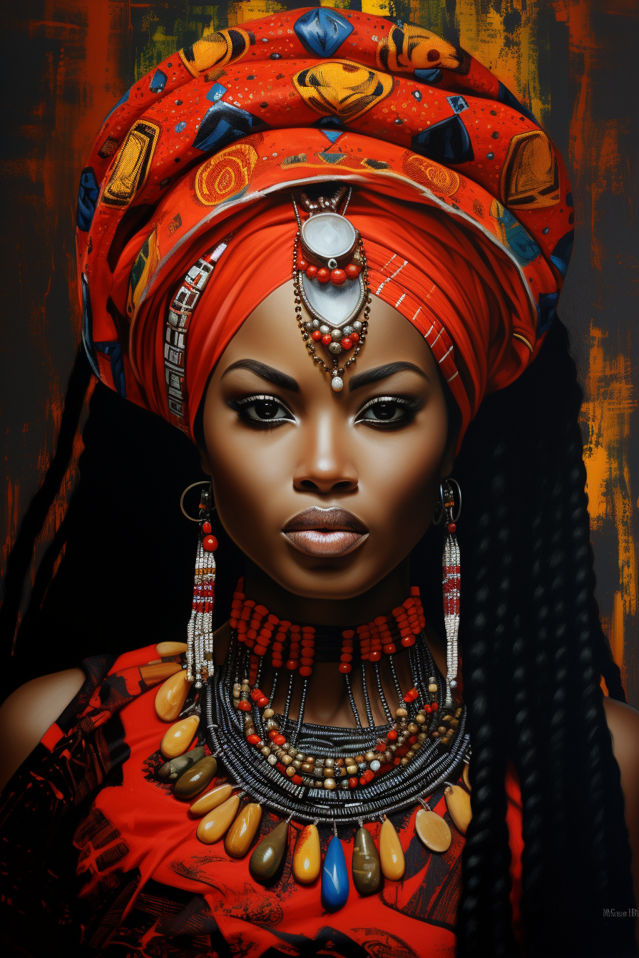 Tableau Reine Africaine