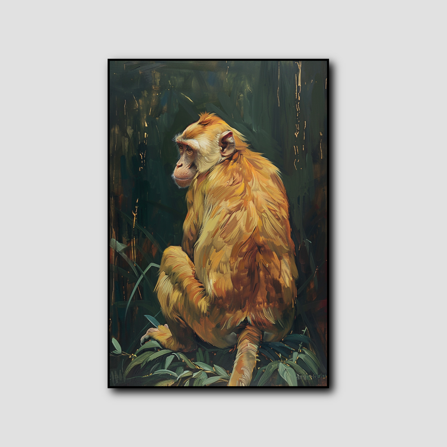 Tableau Singe de Dos