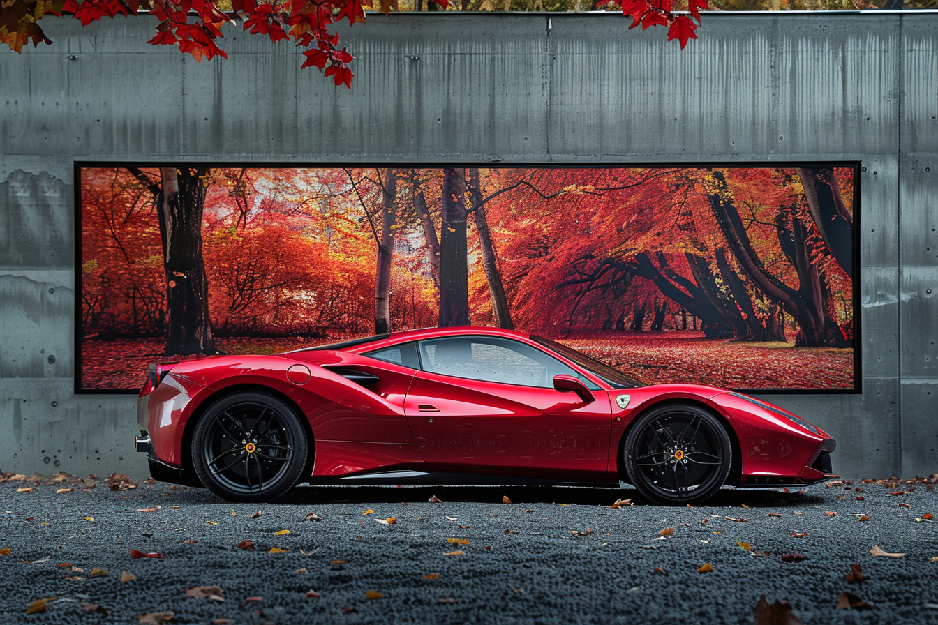 Tableau Ferrari Rouge