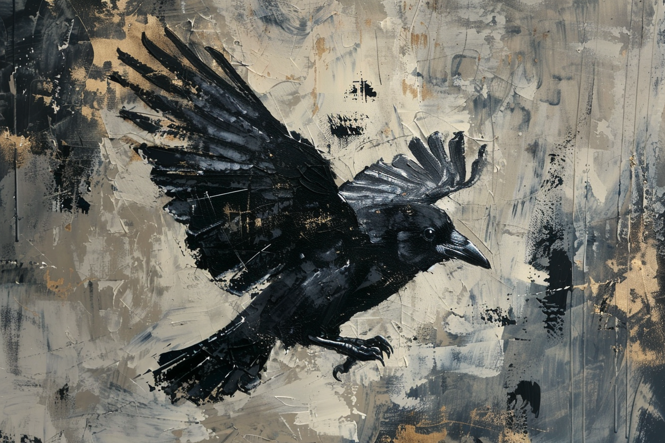 Tableau Corbeau Contemporain