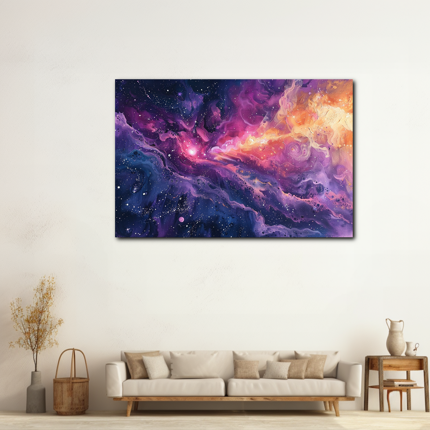 Peinture Abstraite d’Étoiles