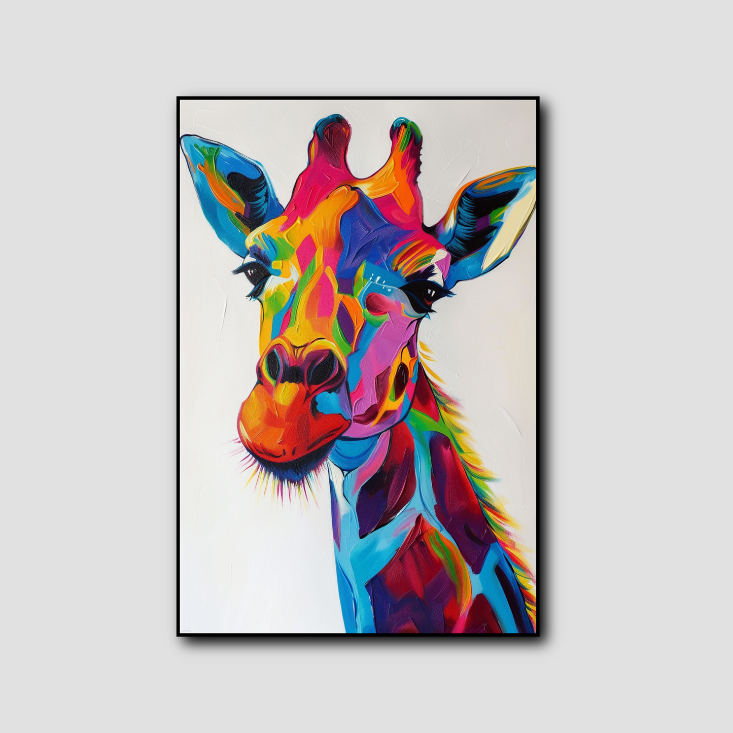 Tableau Girafe Coloré