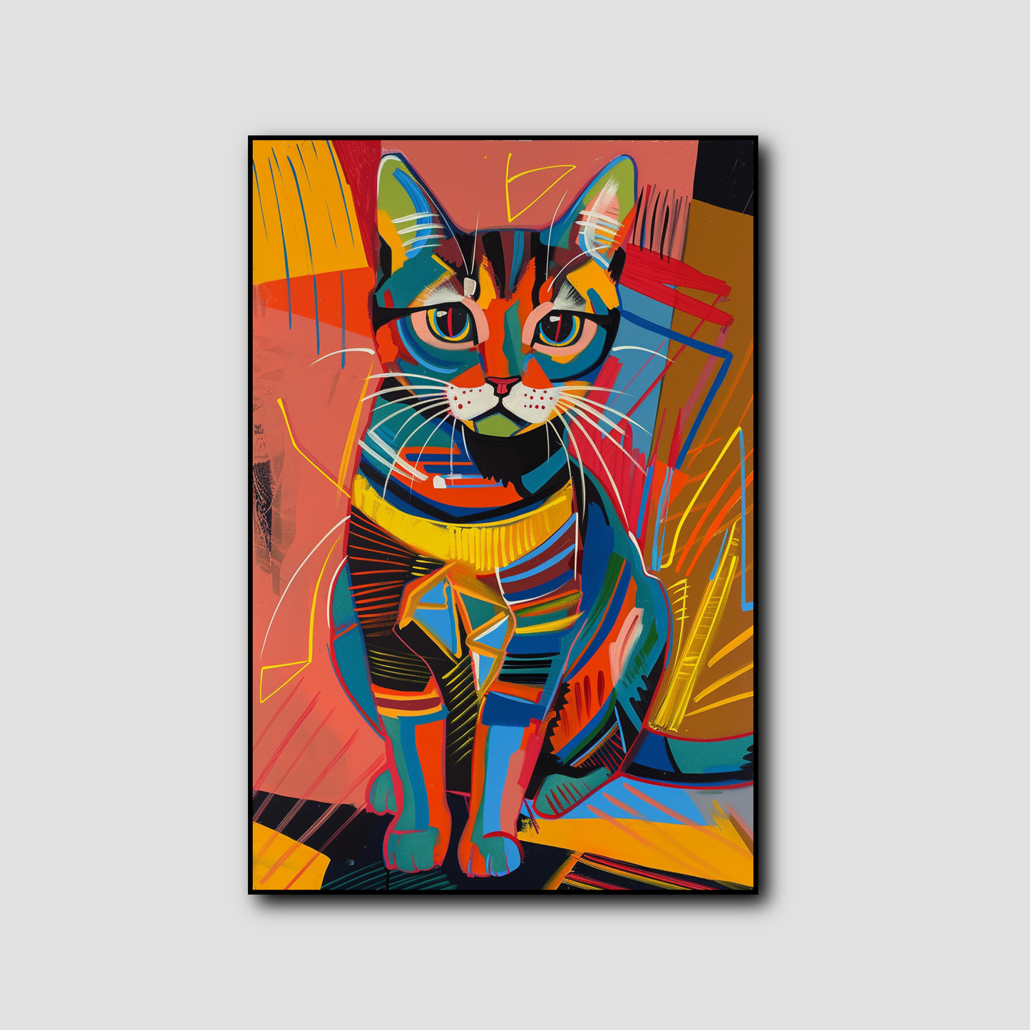 Tableau Chat Pop Art