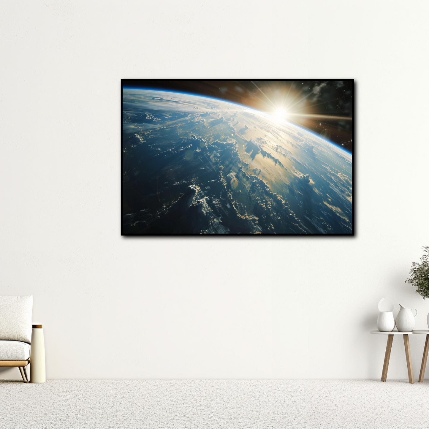 Tableau Aube Spatiale
