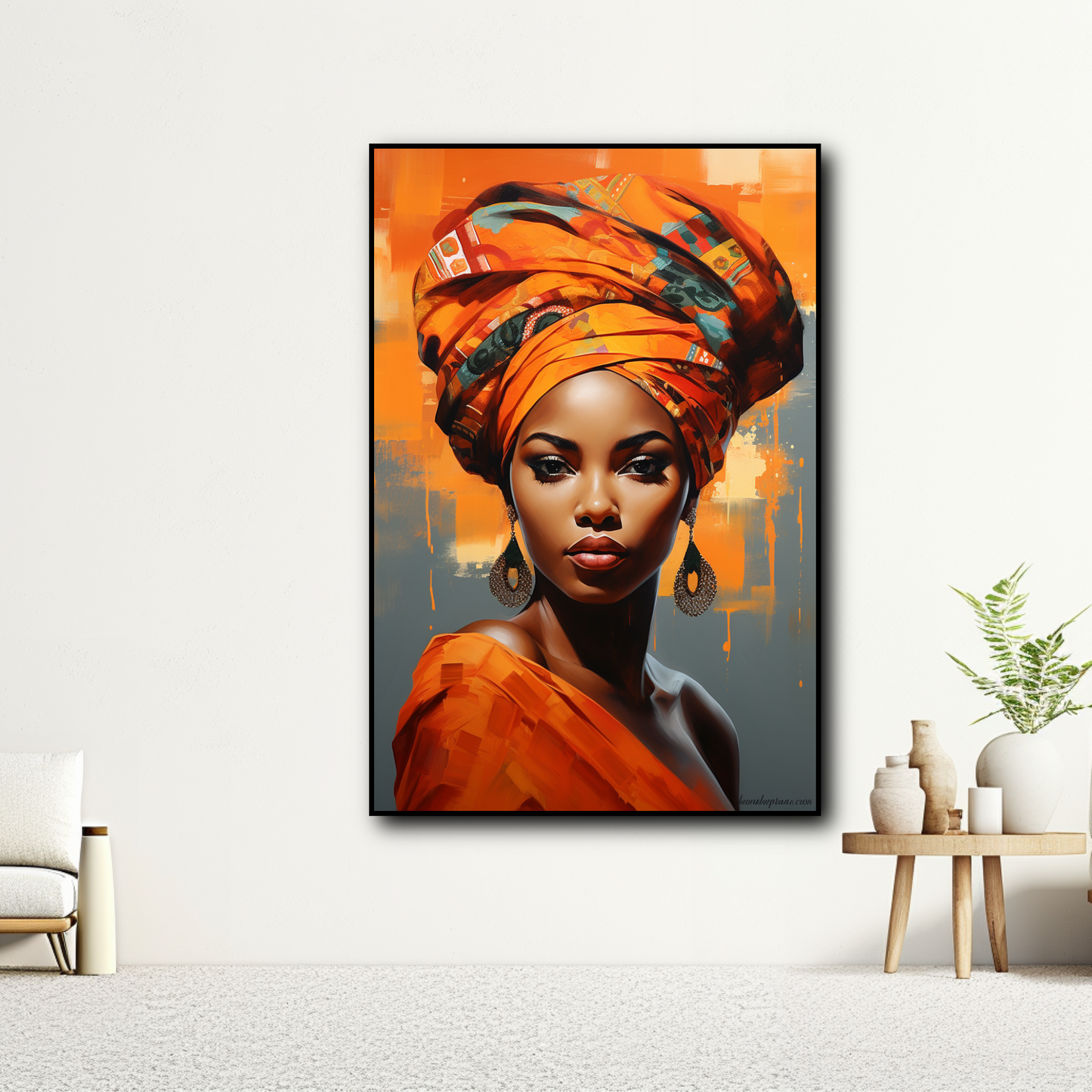 Tableau Femme Turban