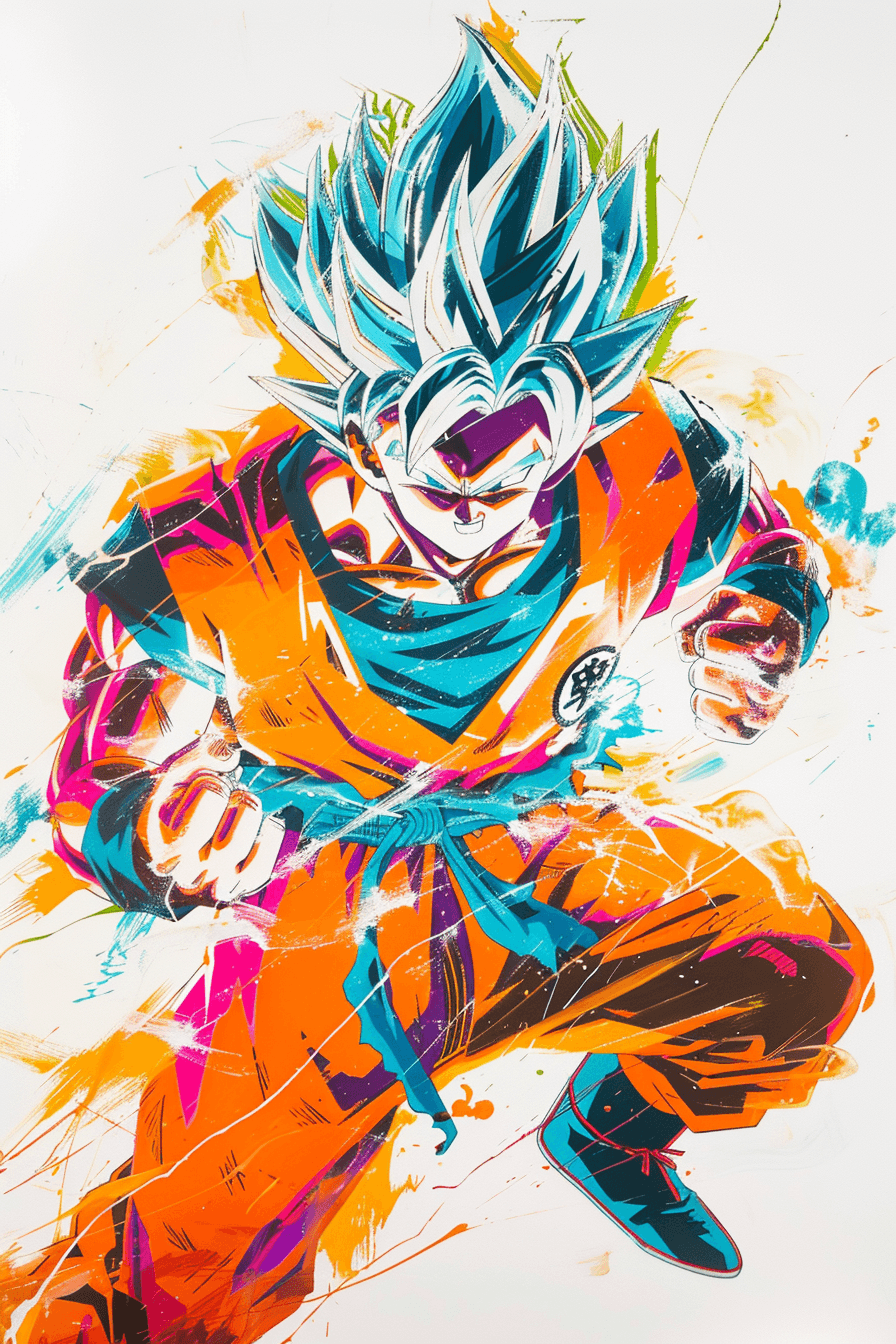 Tableau Dragon Ball Z Sangoku Pop Art