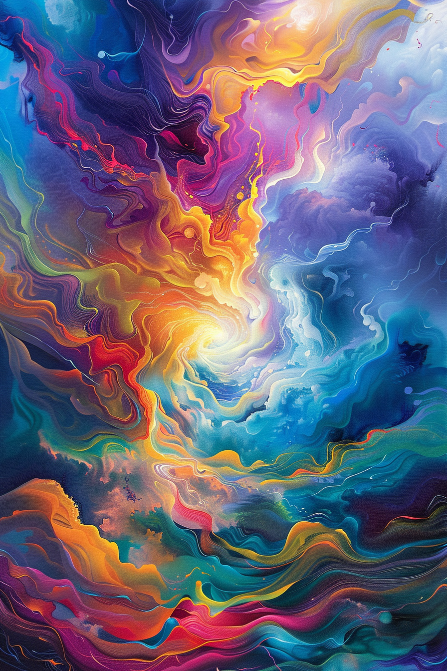 Tableau Nuage Abstrait