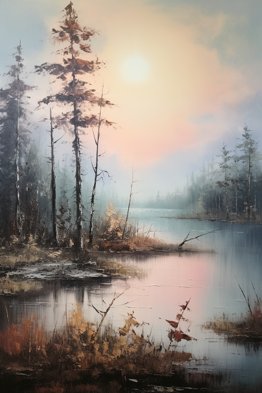 Tableau Peinture Marais