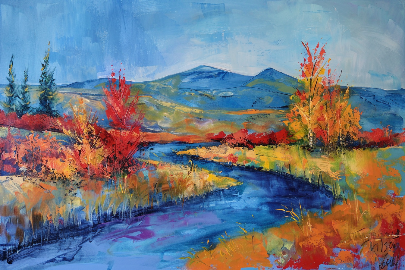 Tableau Moderne Paysage