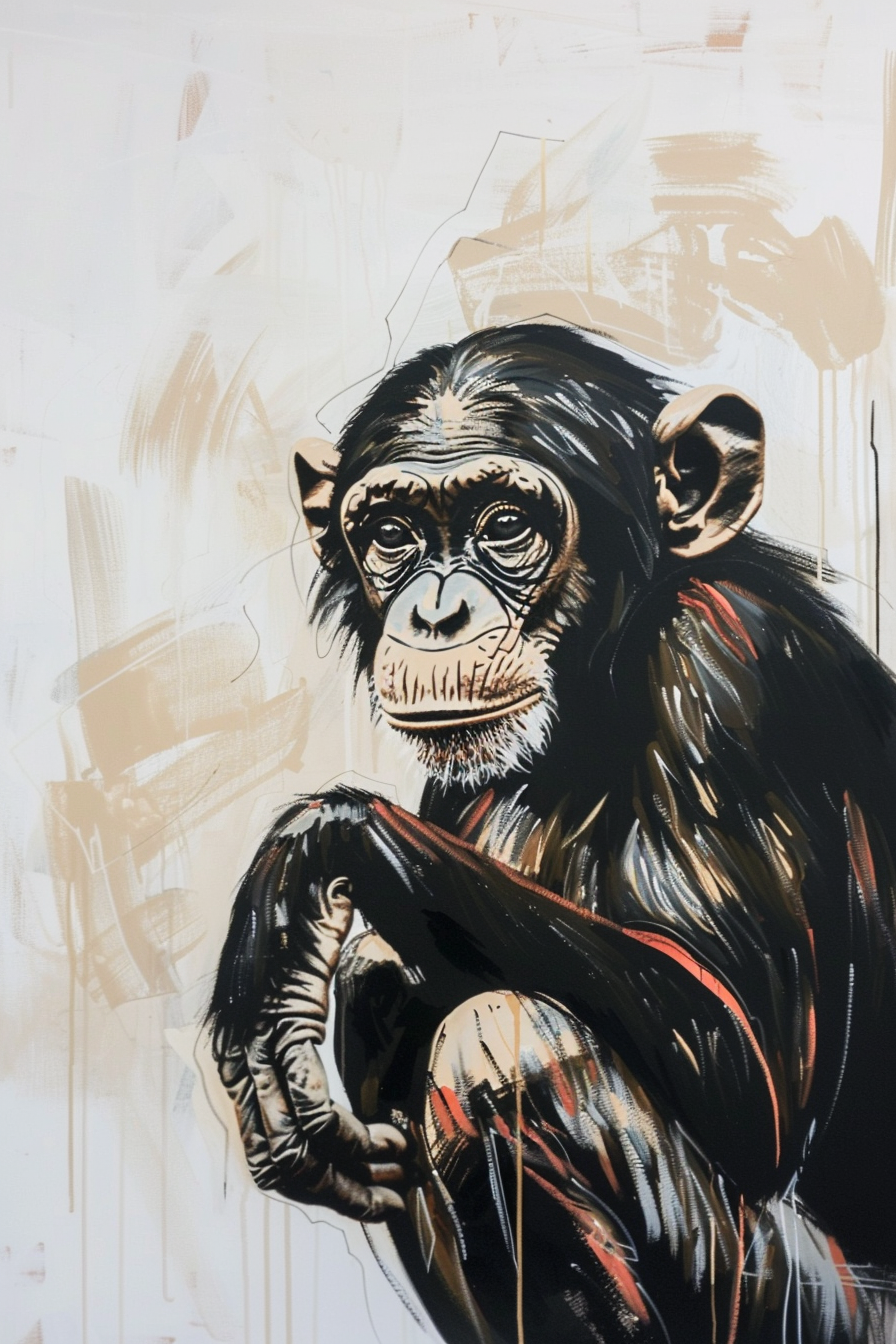 Tableau Singe Moderne