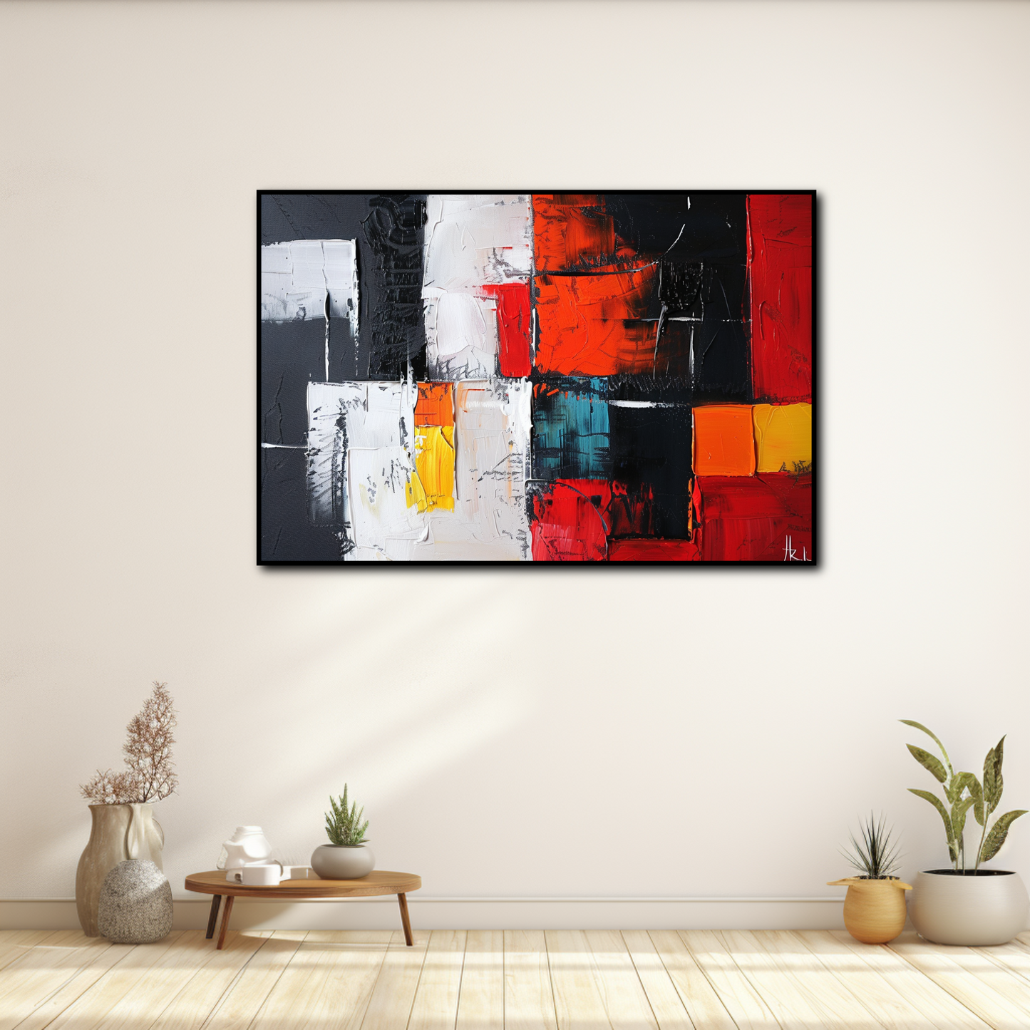 Tableau Coloré Original Moderne