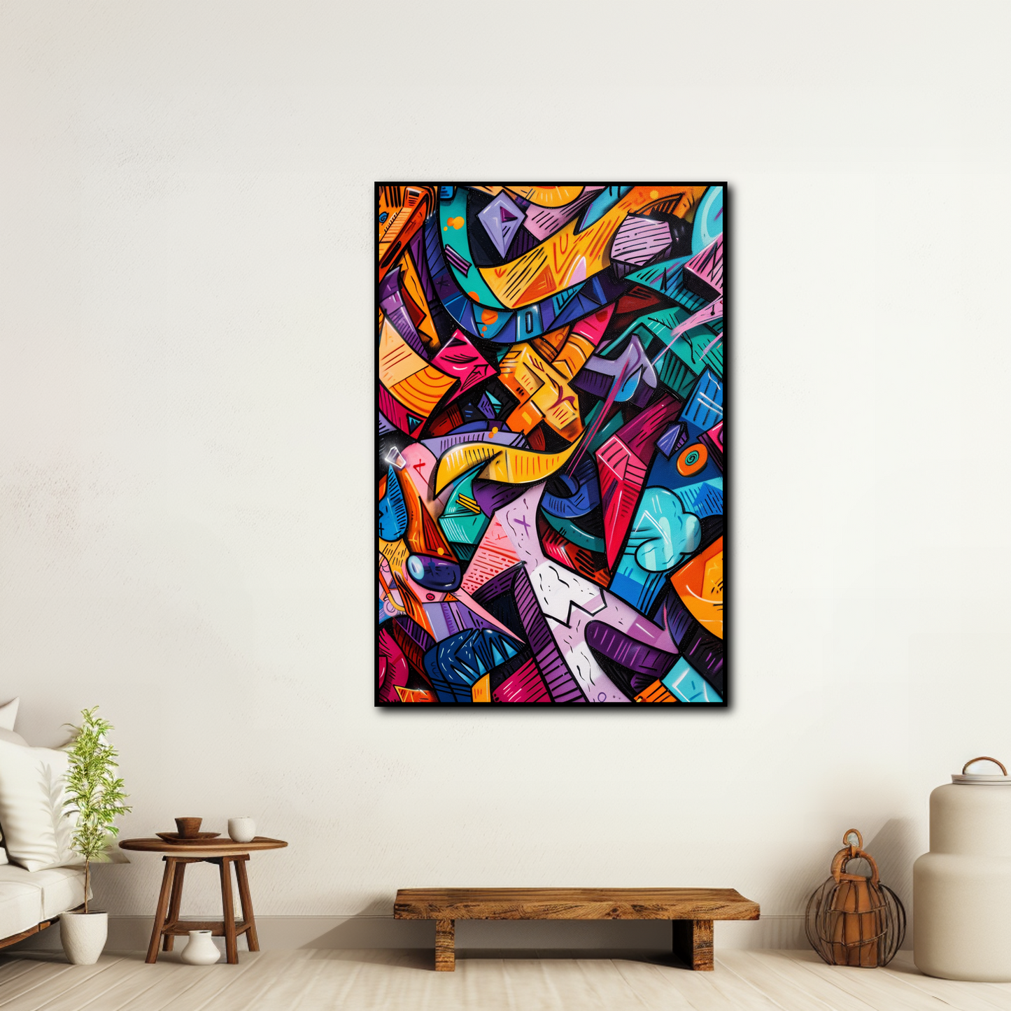 Tableau Street Art Abstrait