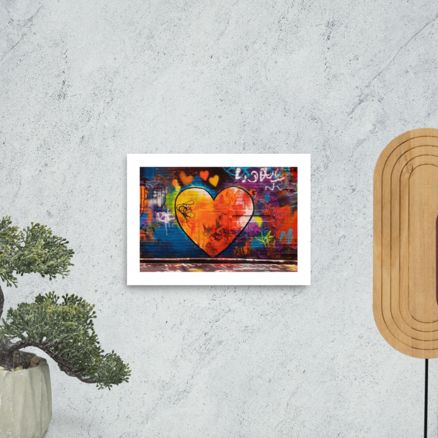 Tableau Coeur Graffiti-LigneCreator