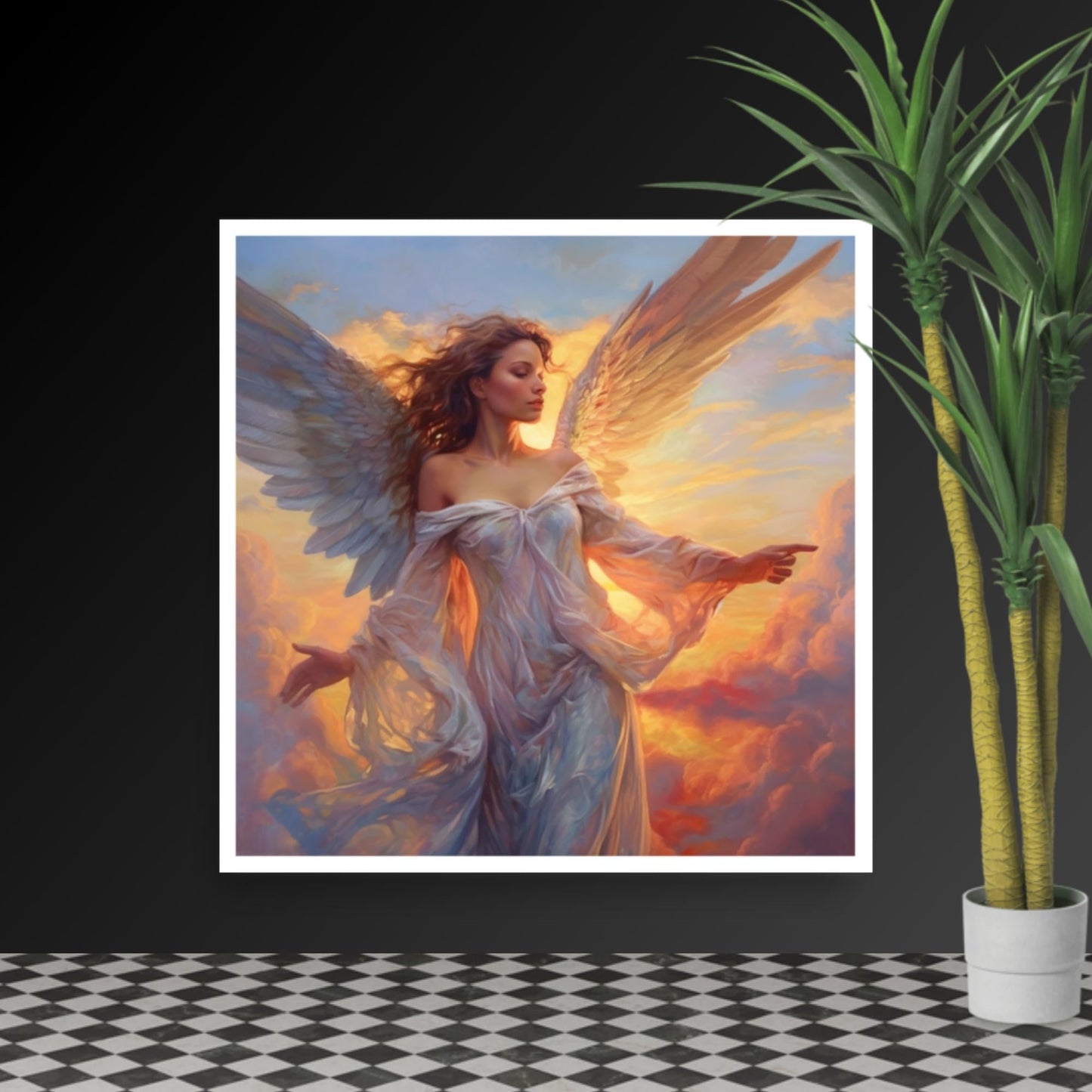 Tableau Femme Ange-LigneCreator