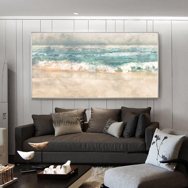 Tableau Mer et Plage Impressionniste