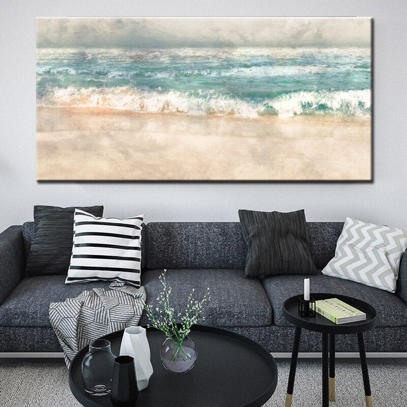 Tableau Mer et Plage Impressionniste