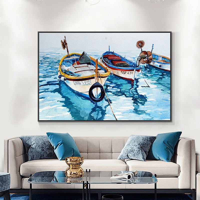 Tableau Mer Turquoise-LigneCreator