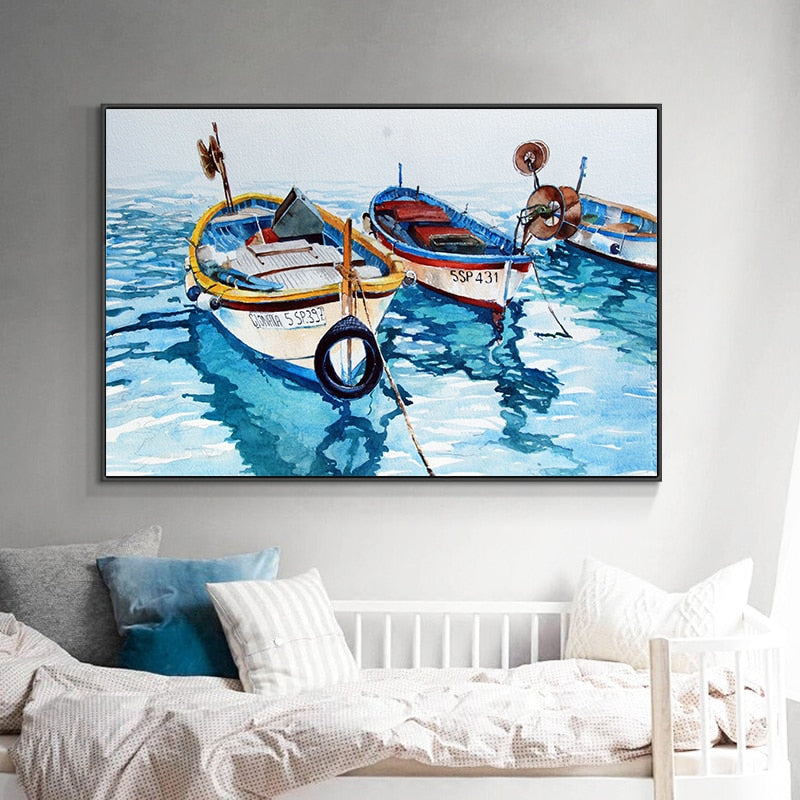 Tableau Mer Turquoise-LigneCreator