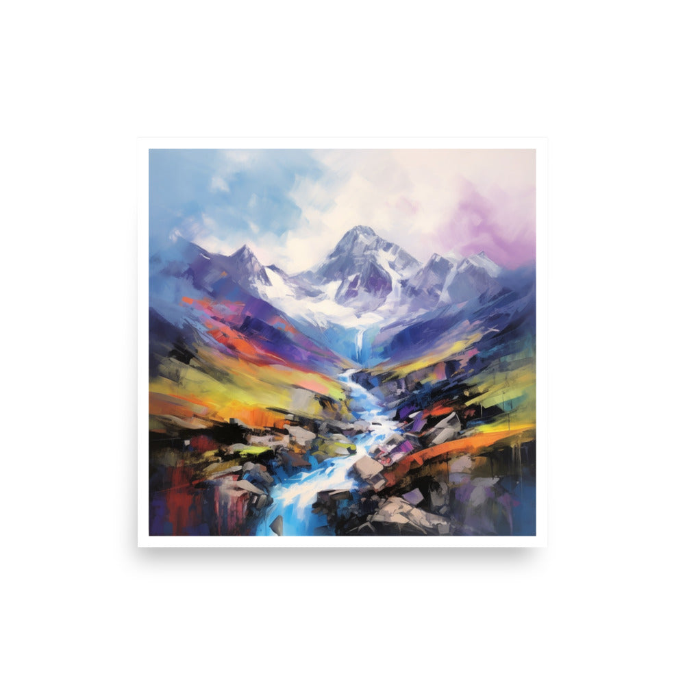 Tableau Moderne Montagne-LigneCreator