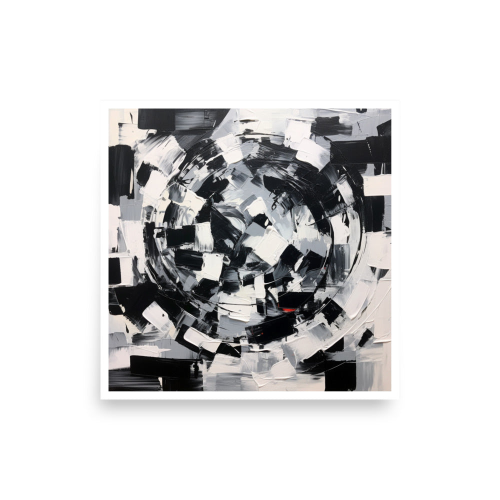 Tableau Moderne Noir et Blanc-LigneCreator