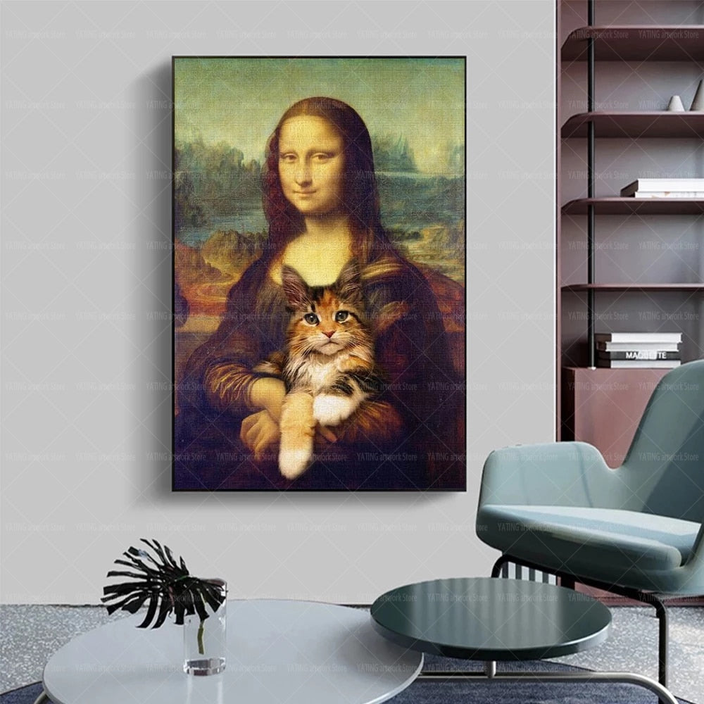 Tableau Mona Lisa Amusant
