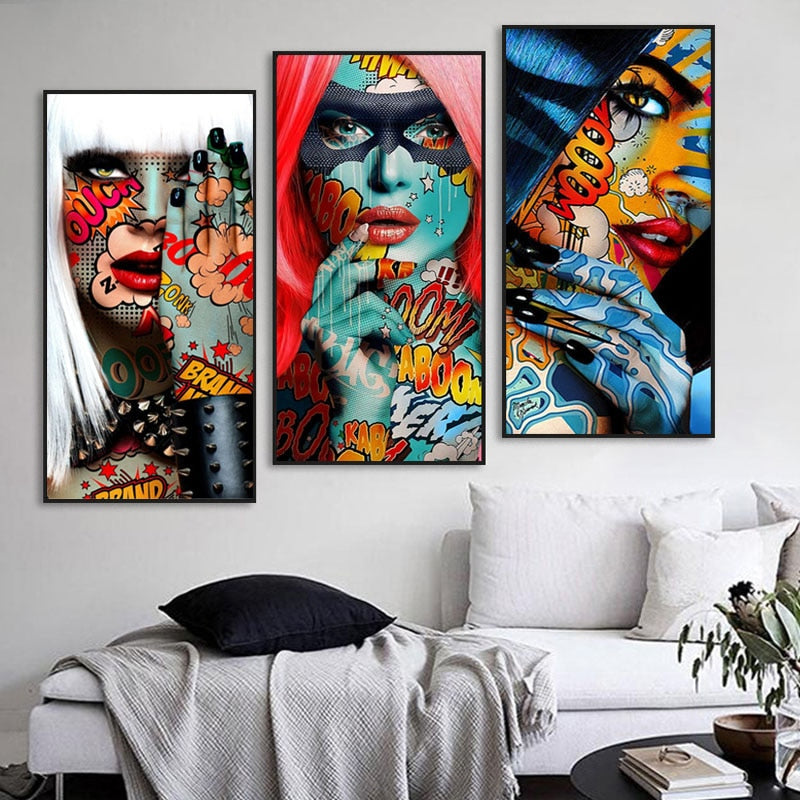 Tableau Mural Genre Pop Art Graffiti-LigneCreator