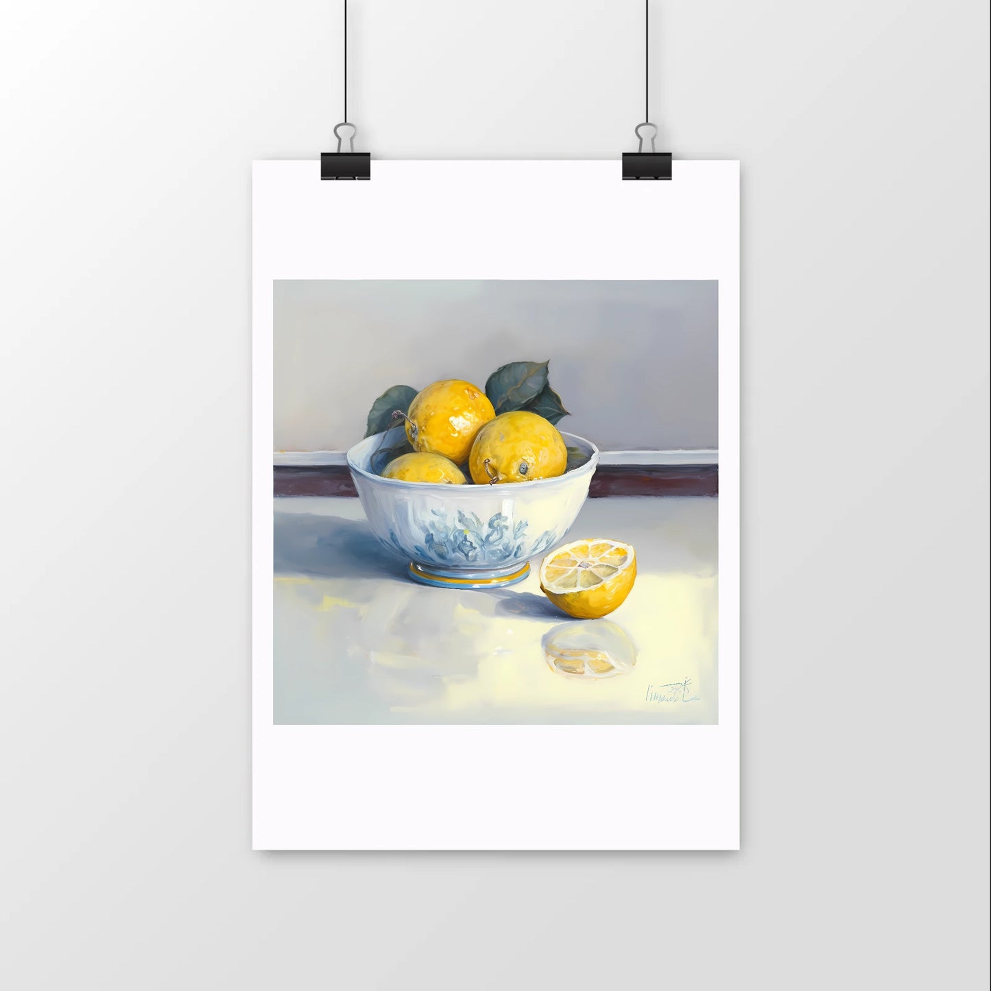 Tableau Nature Morte de Citrons-LigneCreator