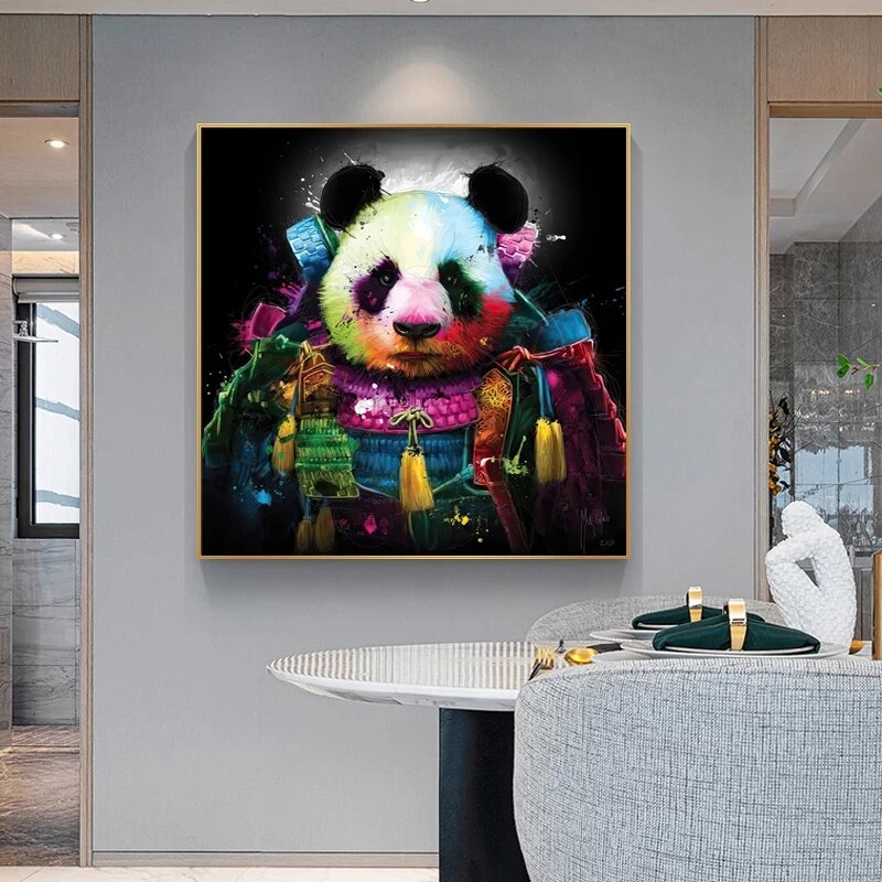 Tableau panda pop art