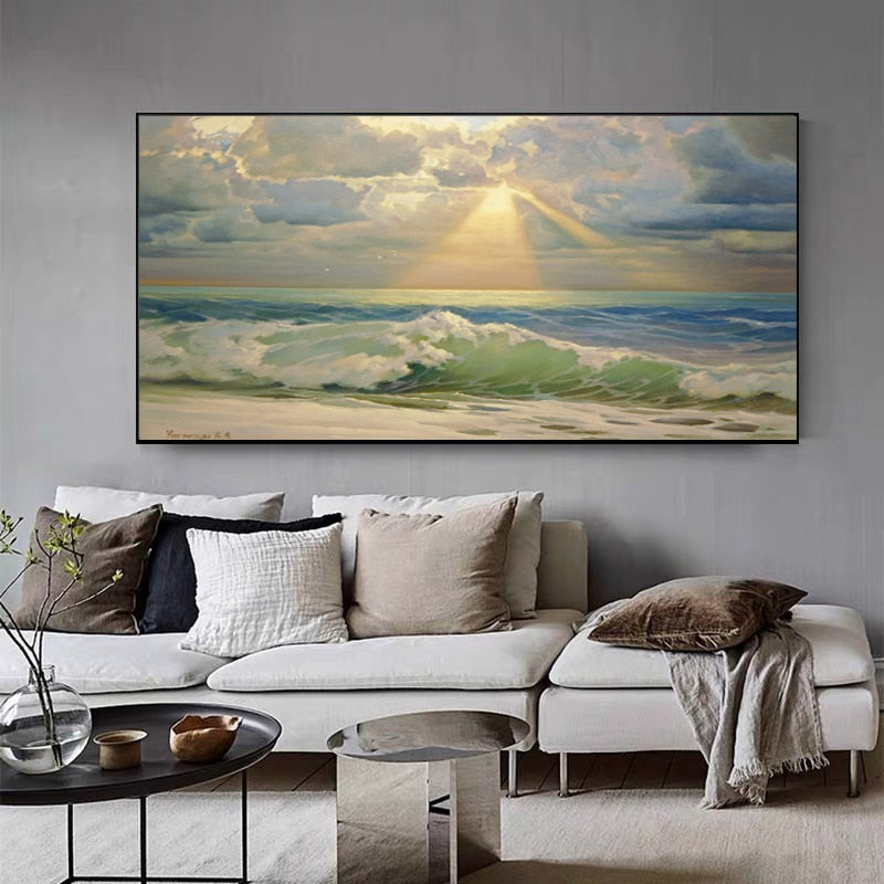 Tableau Paysage de Mer-LigneCreator