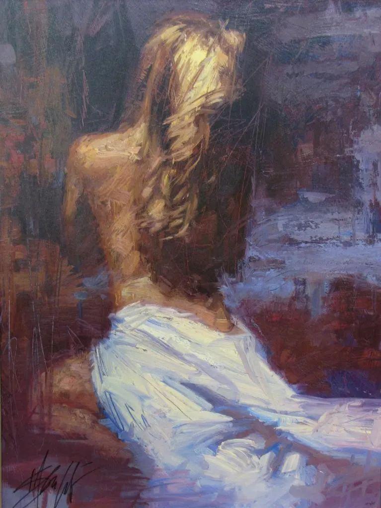 Tableau Peinture Femme de Dos