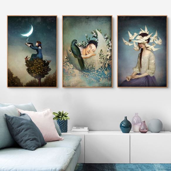 Tableau Peinture Fille