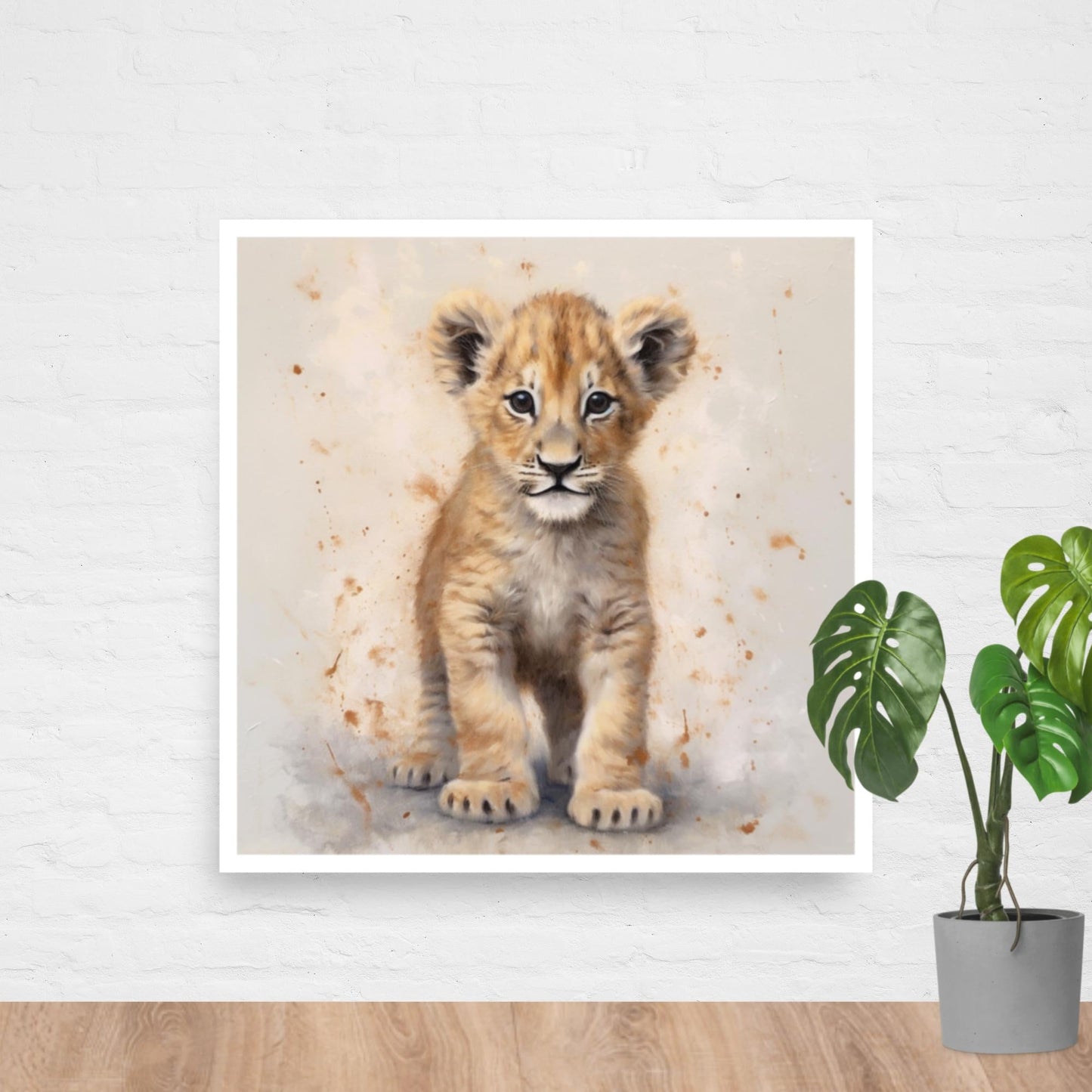 Tableau Petit Lion-LigneCreator