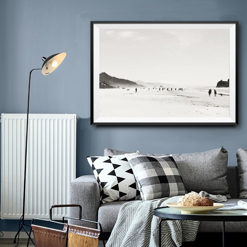 Tableau Plage Minimaliste-LigneCreator