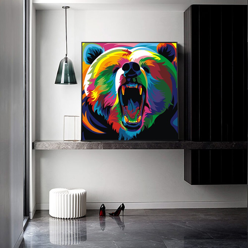 Tableau Pop Art Ours