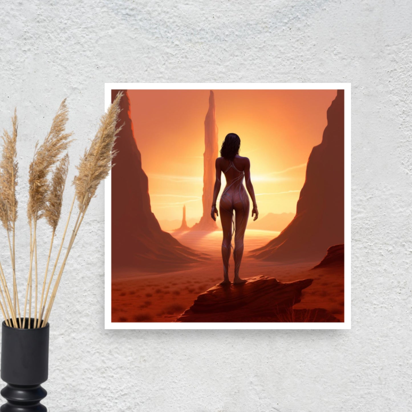 Tableau Silhouette Femme Nue-LigneCreator