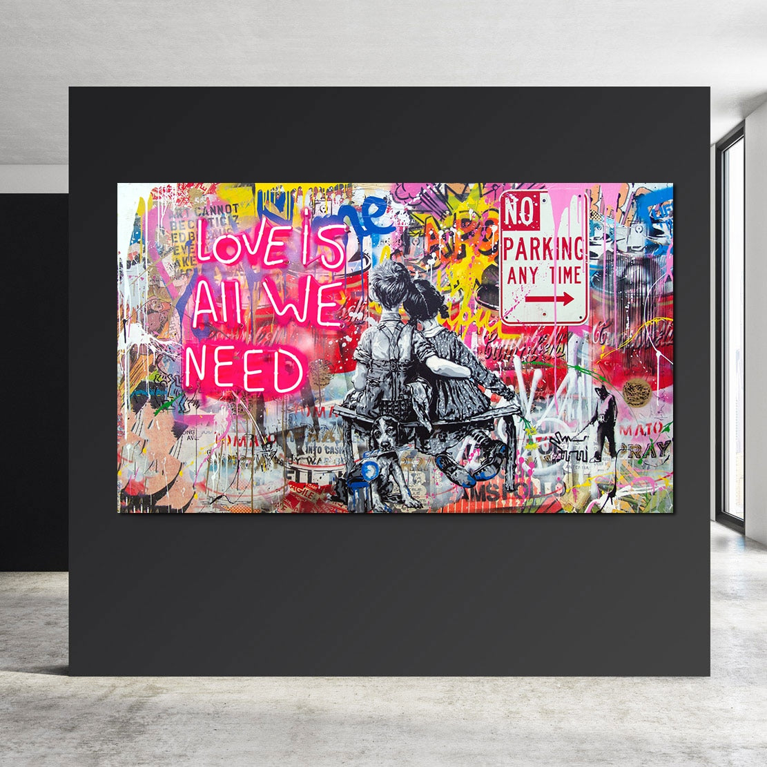 Tableau Street Art Amour-LigneCreator