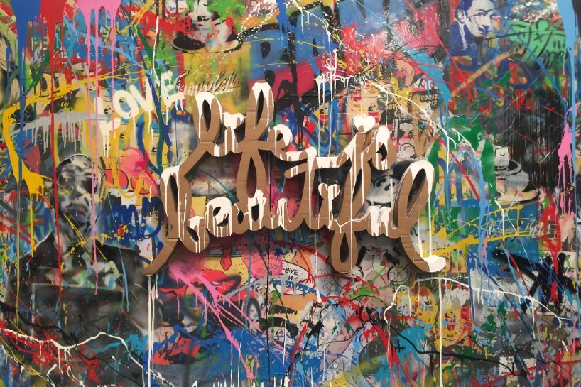 Tableau Street Art Graffiti La vie est Belle-LigneCreator