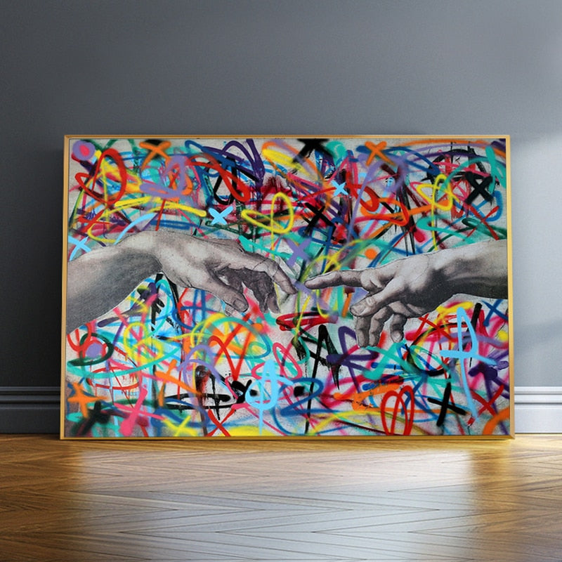 Tableau Street Art Graffiti MichelAngelo-LigneCreator