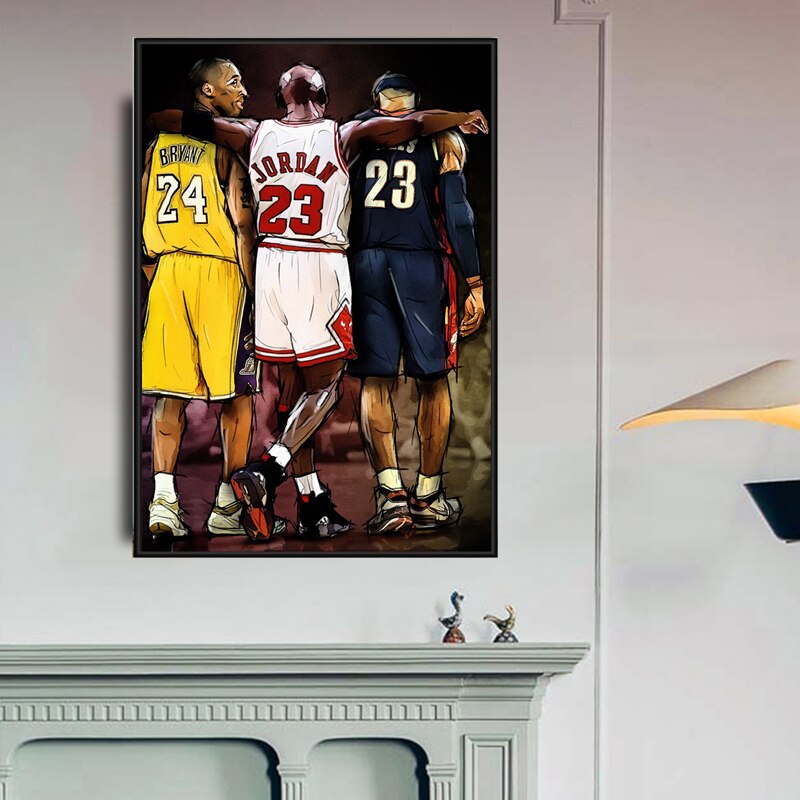 Tableau Street Art Kobe Bryant & Jordan-LigneCreator