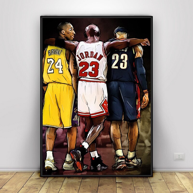 Tableau Street Art Kobe Bryant & Jordan-LigneCreator