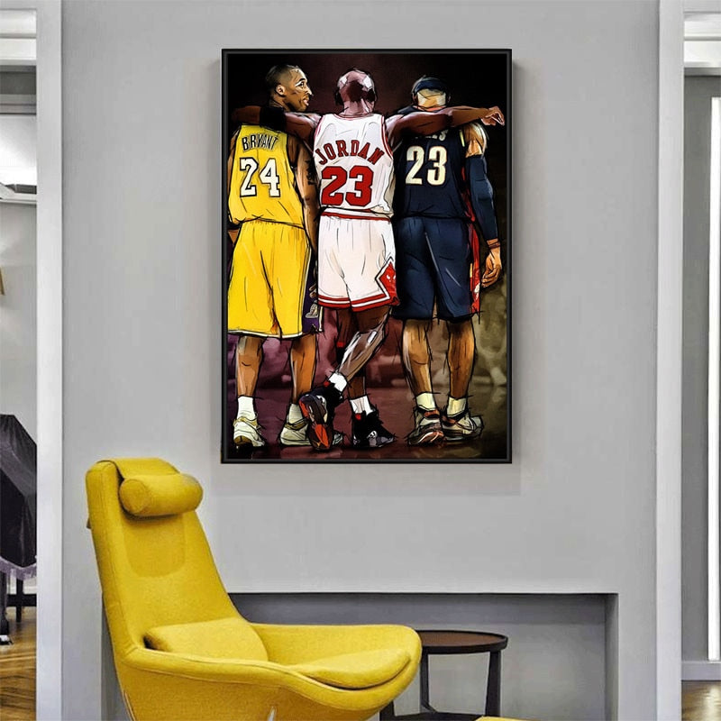 Tableau Street Art Kobe Bryant & Jordan-LigneCreator
