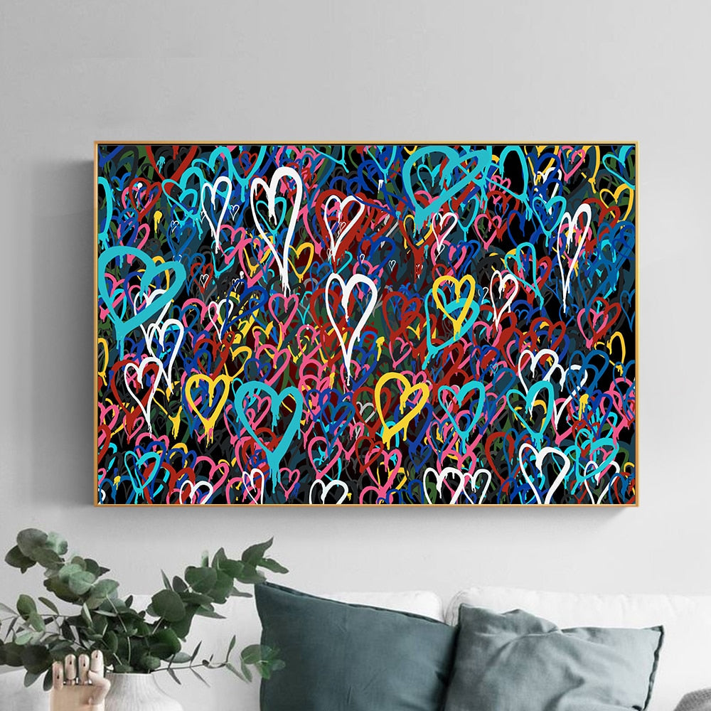 Tableau Street Art Multicolore-LigneCreator