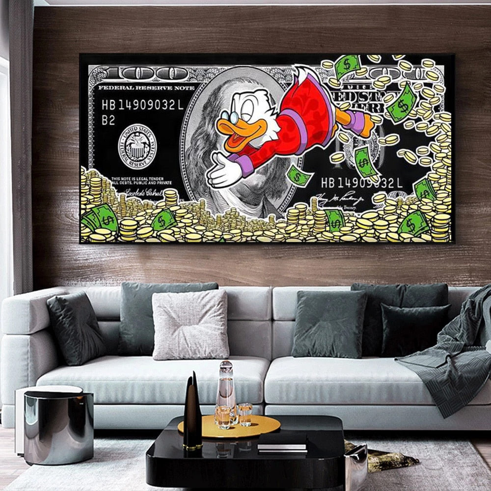 Tableau Street Art Picsou Dollar-LigneCreator