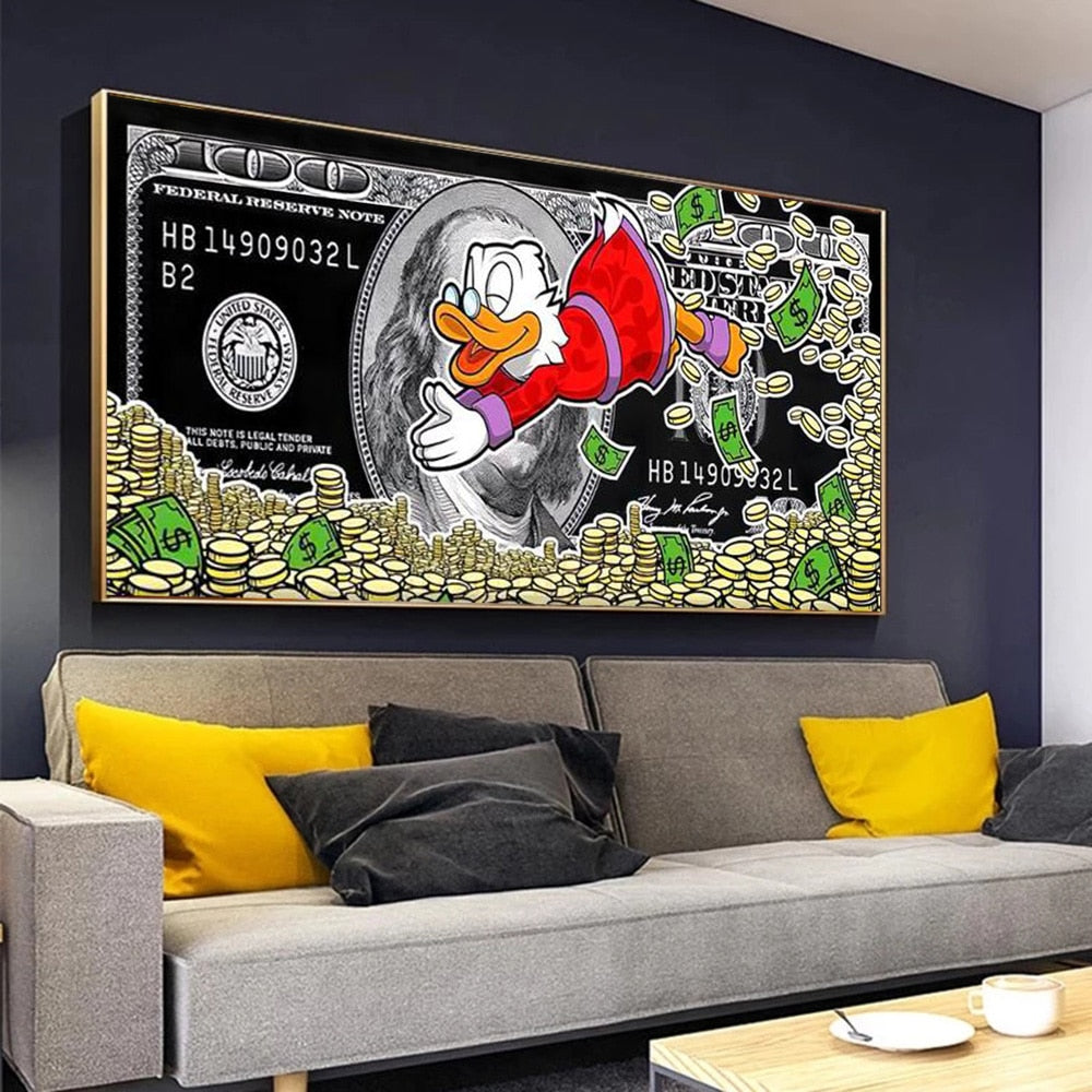 Tableau Street Art Picsou Dollar-LigneCreator