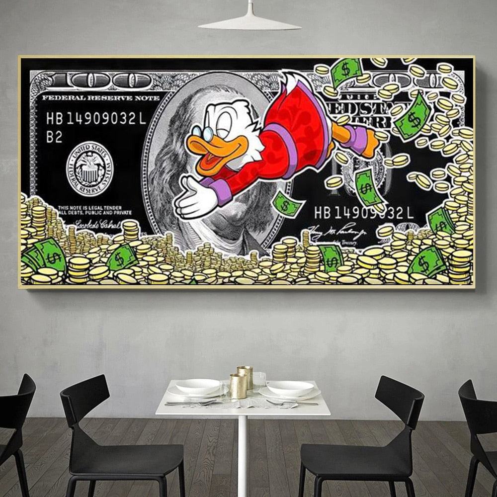Tableau Street Art Picsou Dollar-LigneCreator