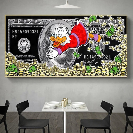 Tableau Street Art Picsou Dollar-LigneCreator