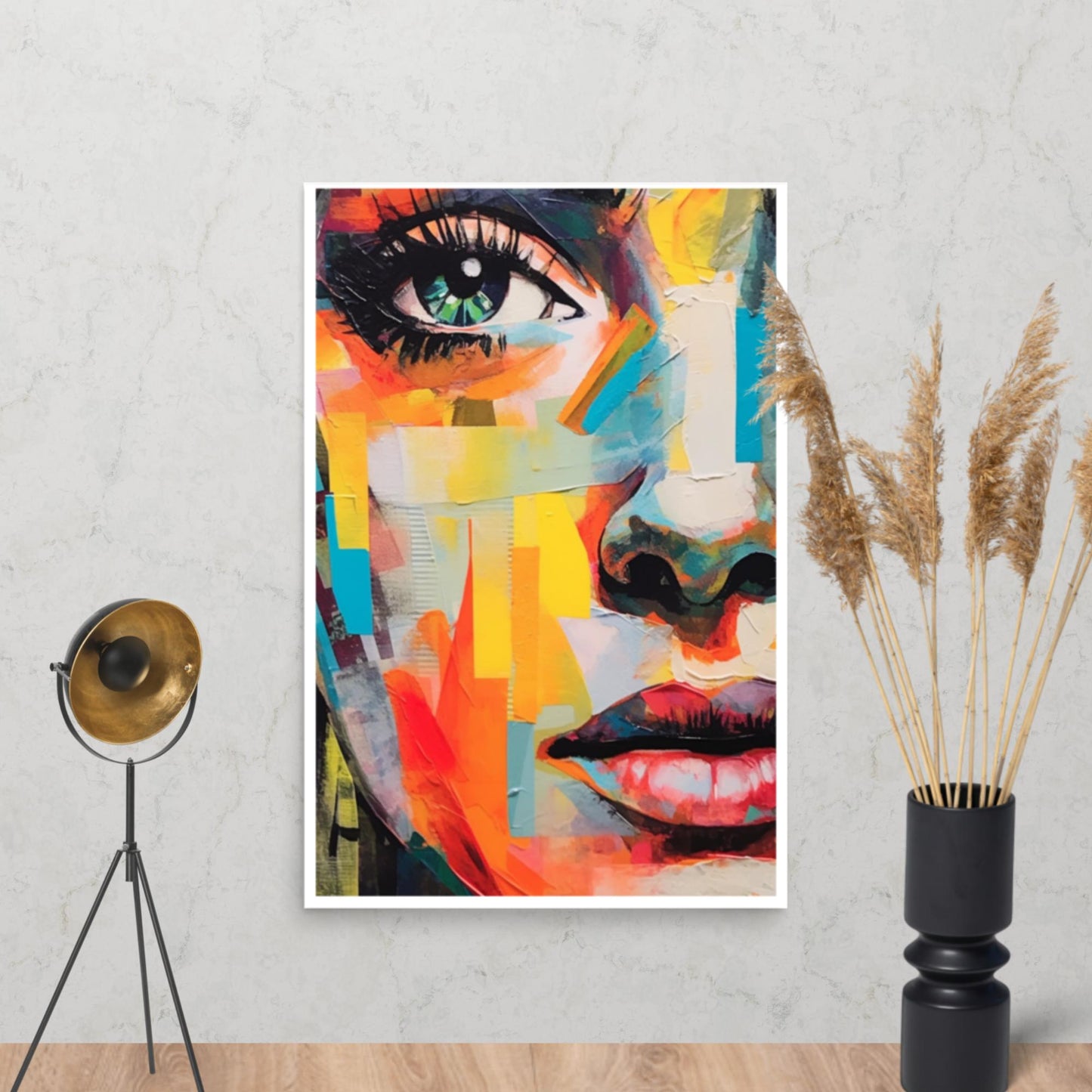 Tableau Visage Coloré-LigneCreator