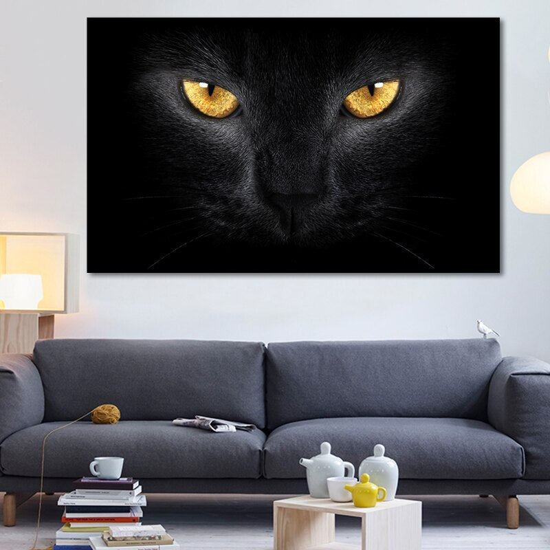 Tableau Yeux de Chat