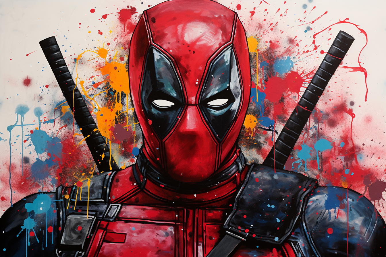 Tableau Street Art Deadpool